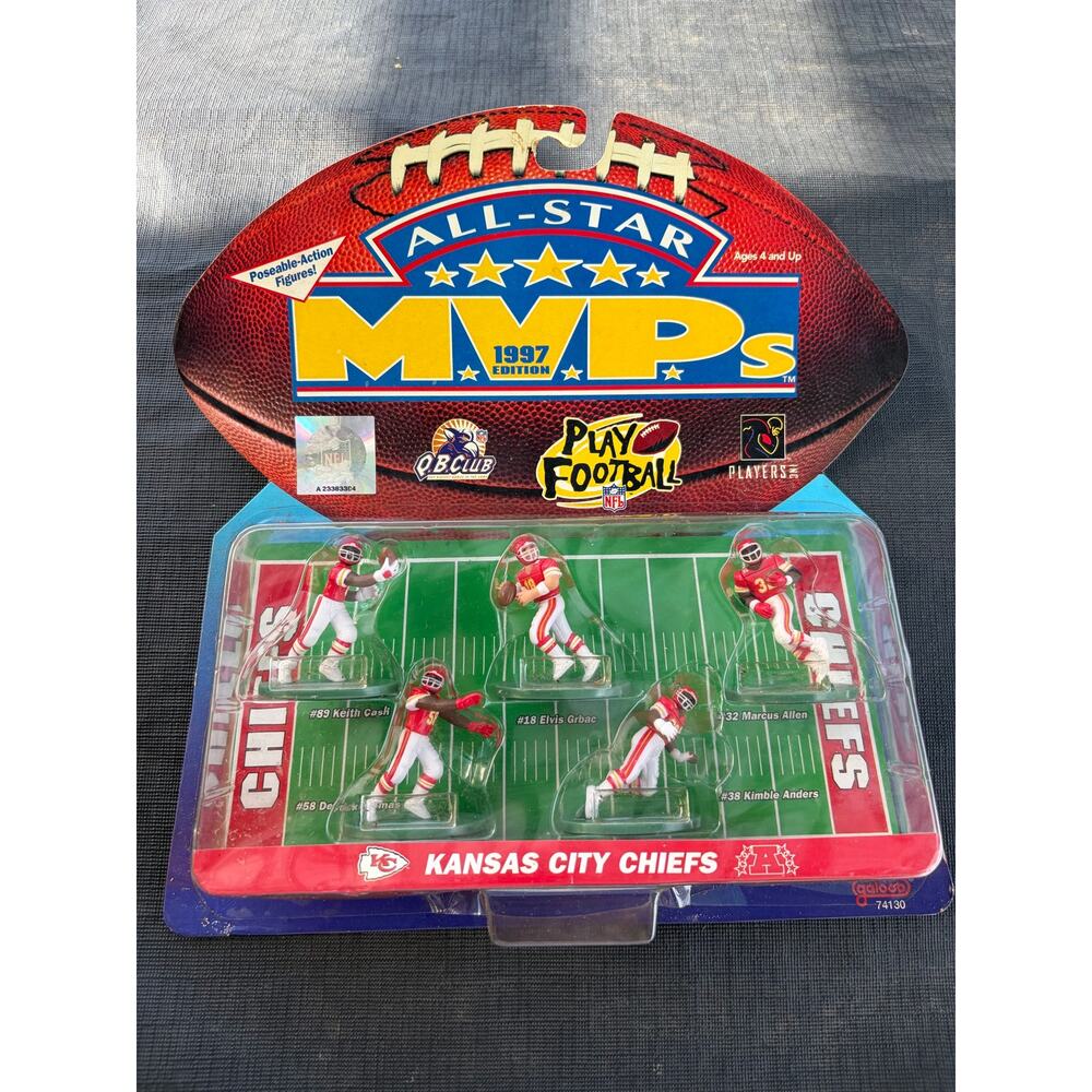 ALL STAR MVP'S 1997 KANSAS CITY CHIEFS Poseable action figures NIB